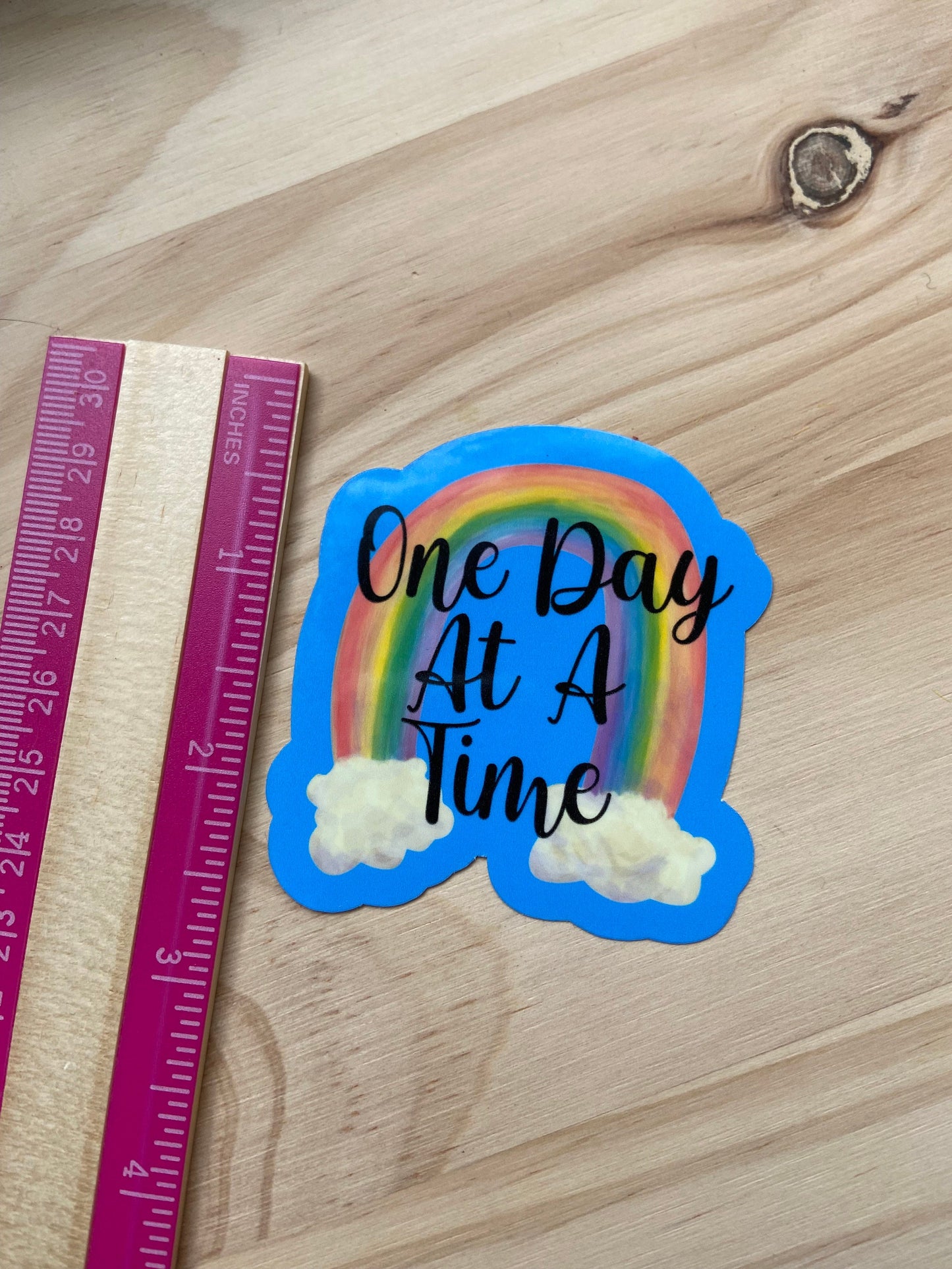 One Day At A Time water bottle sticker for sobriety water bottle sticker recovery laptop sticker sober water bottle sticker sober sticker