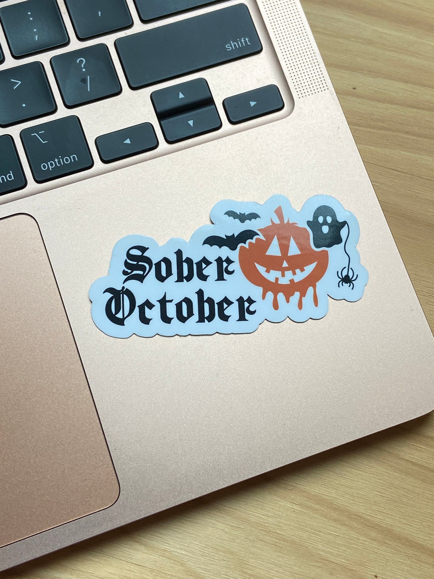 Sober October vinyl sticker