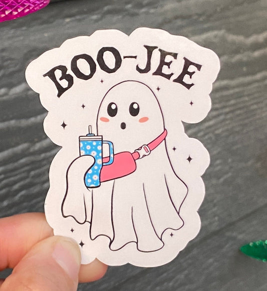 Boo Jee water bottle sticker halloween water bottle sticker boo jee sticker