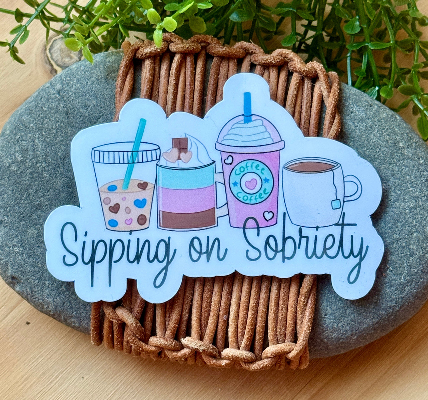 Sober Sips Sticker