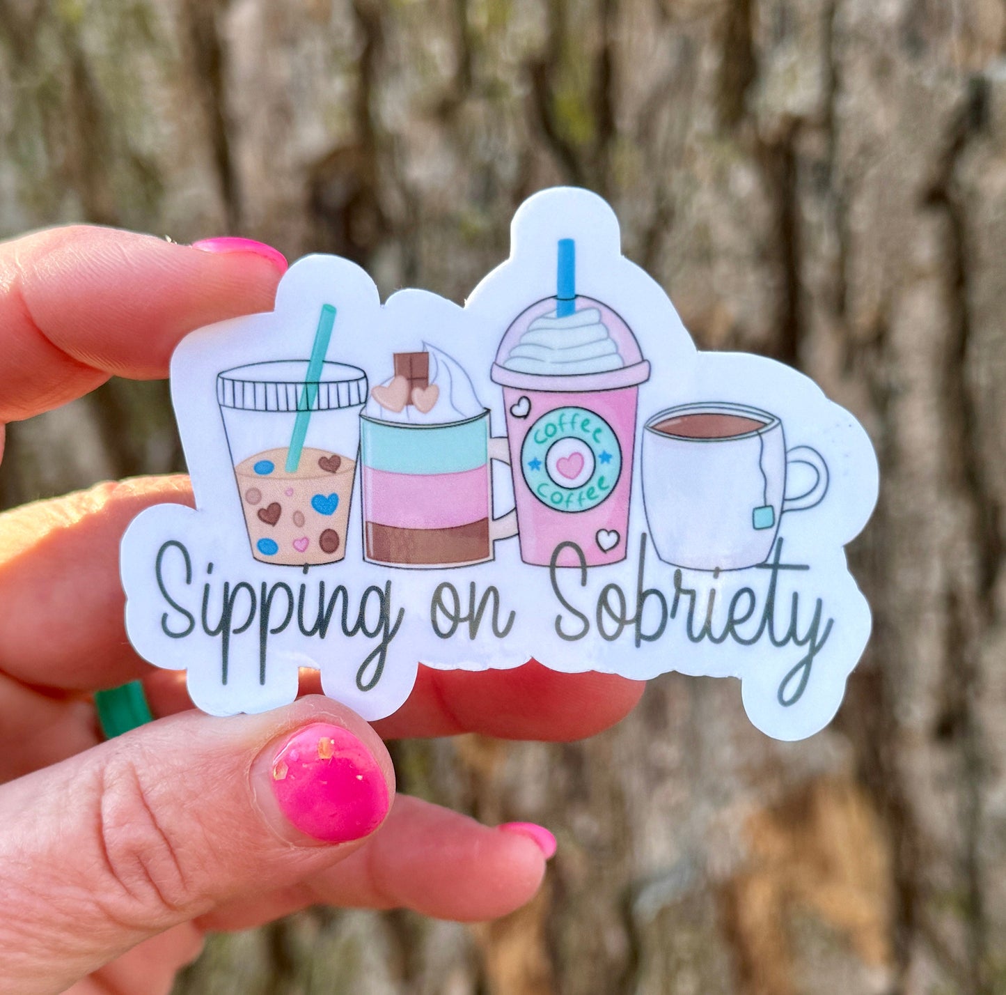 Sober Sips Sticker