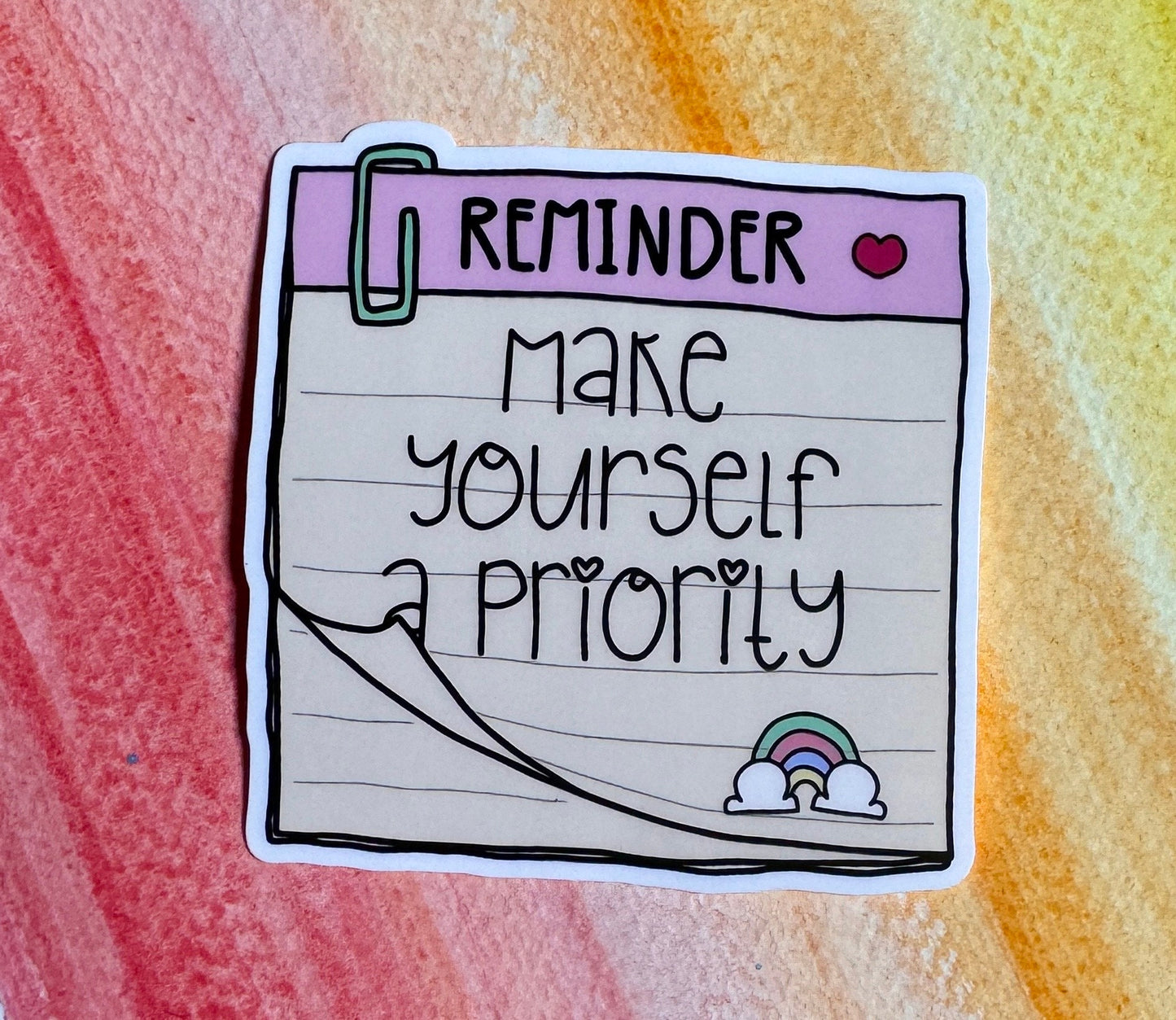 Prioritize yourself